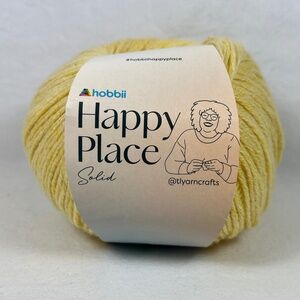 HOBBII Happy Place Solid Yarn #3 Sunshine
